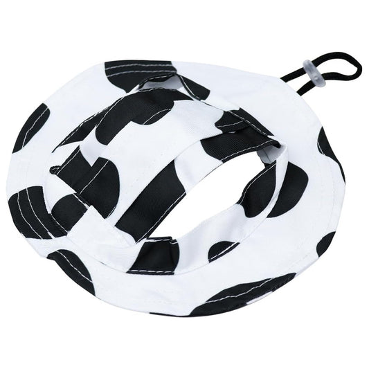 Adjustable Pet Sun Hat – Exposed-Ear Fisherman Cap with Rope Buckle for Puppies, Cats, and Small Dogs