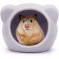 Mini Ceramic Hamster Hideout – Adorable Animal-Shaped Cave for Small Pets, Summer Cooling Shelter & Cage Decoration for Dwarf Hamsters