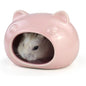 Mini Ceramic Hamster House – Adorable Bear-Shaped Cooling Cave for Dwarf Hamsters, Mice, and Small Pets