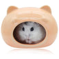 Mini Ceramic Hamster House – Adorable Bear-Shaped Cooling Cave for Dwarf Hamsters, Mice, and Small Pets
