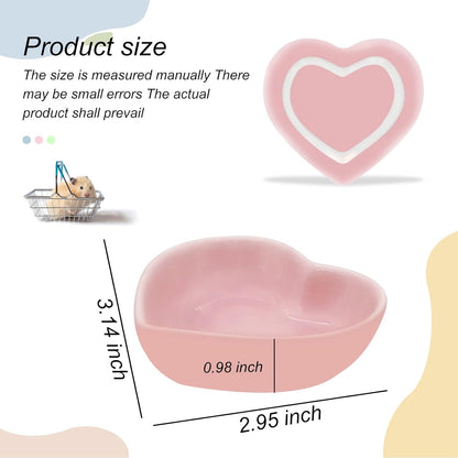 Multi-Pet Ceramic Bowl – Anti-Tip, Easy-to-Clean Food & Water Dish for Hamsters, Birds, Snakes, and Turtles