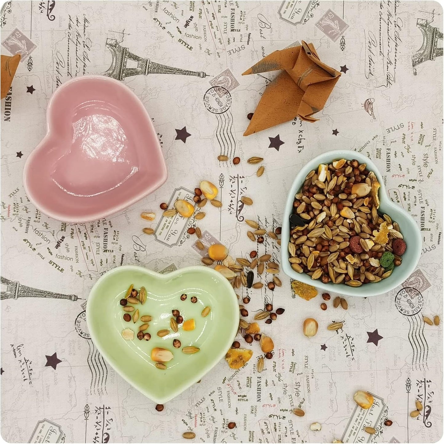 Multi-Pet Ceramic Bowl – Anti-Tip, Easy-to-Clean Food & Water Dish for Hamsters, Birds, Snakes, and Turtles