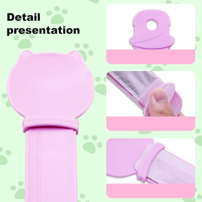 Cat Treat Feeding Spoon – Cute, Easy-Clean Lickable Treat Spoon with Hanging Hole, Multifunctional Pet Food Scoop for Mess-Free Feeding