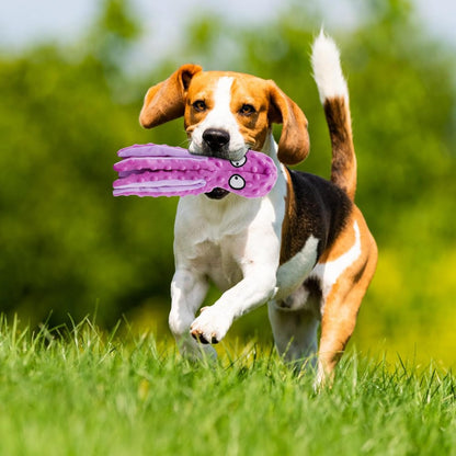 Squeaky Dog Toy – 12.5" Plush Octopus Toy with Crinkle Paper and Built-In Squeaker, Stuffing-Free Durable Toy for Indoor Dogs