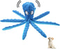 Squeaky Dog Toy – 12.5" Plush Octopus Toy with Crinkle Paper and Built-In Squeaker, Stuffing-Free Durable Toy for Indoor Dogs